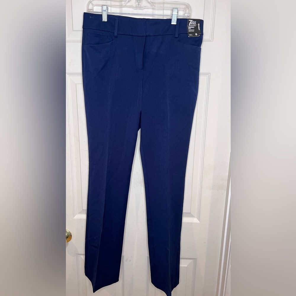 Navy Blue Bootcut Super Stretch Average Pant (New York & Company)